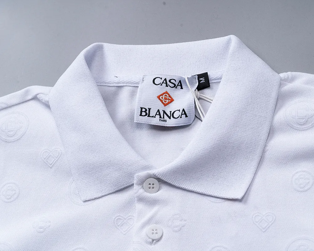 6659# 2026 spring and summer New Arrival men's lapel short-sleeved shorts suit, all-over flocking printed style, fashionable and handsome, comfortable fabric, rigorous workmanship, and neat wiring. Good upper body effect·Sizes M-3XL White